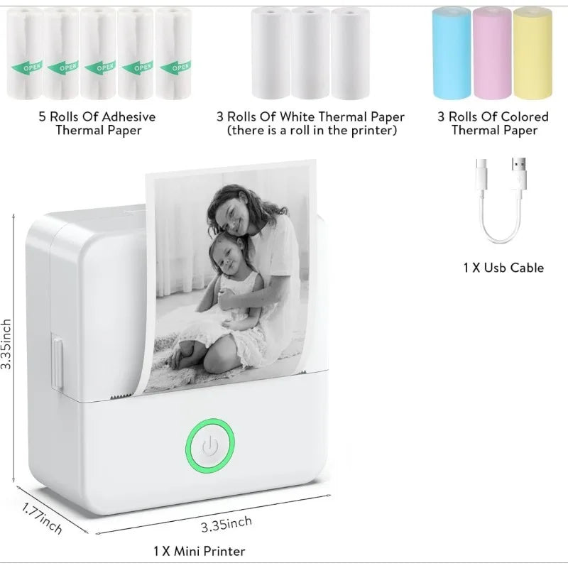 Mini Pocket Photo Sticker Printer